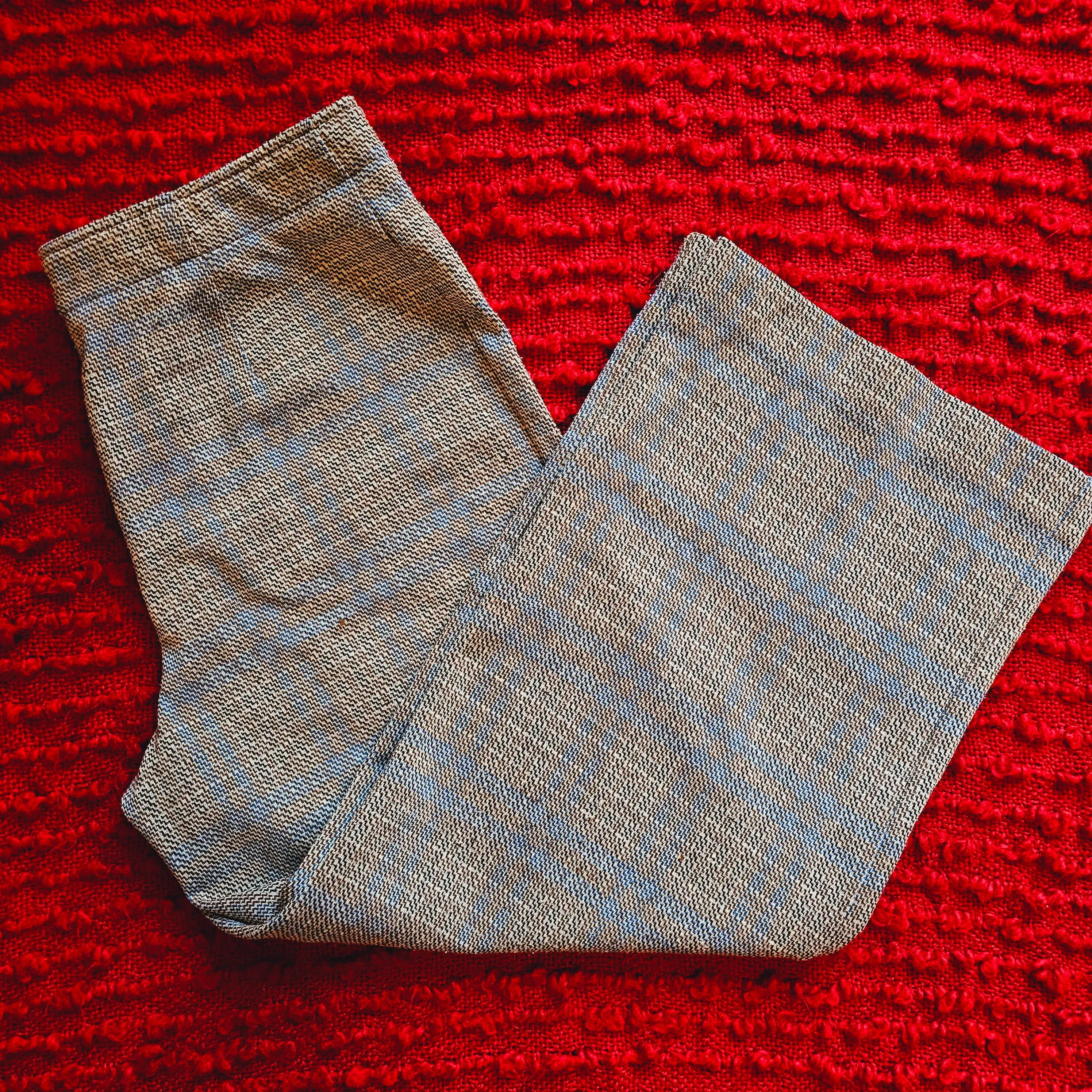 60s/70s Houndstooth Cropped Flares