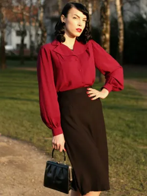 A Line Skirt -Jet black