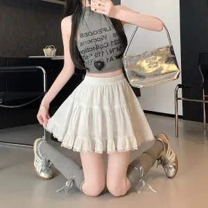 A-Line Tiered Mini Skirt for a Slimming Effect
