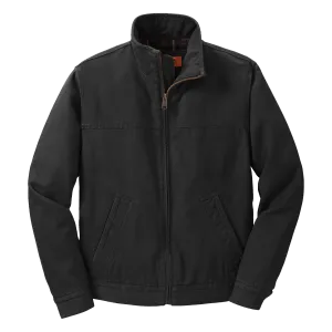 A1541 Mens Washed Duck Cloth Flannel-Lined Work Jacket