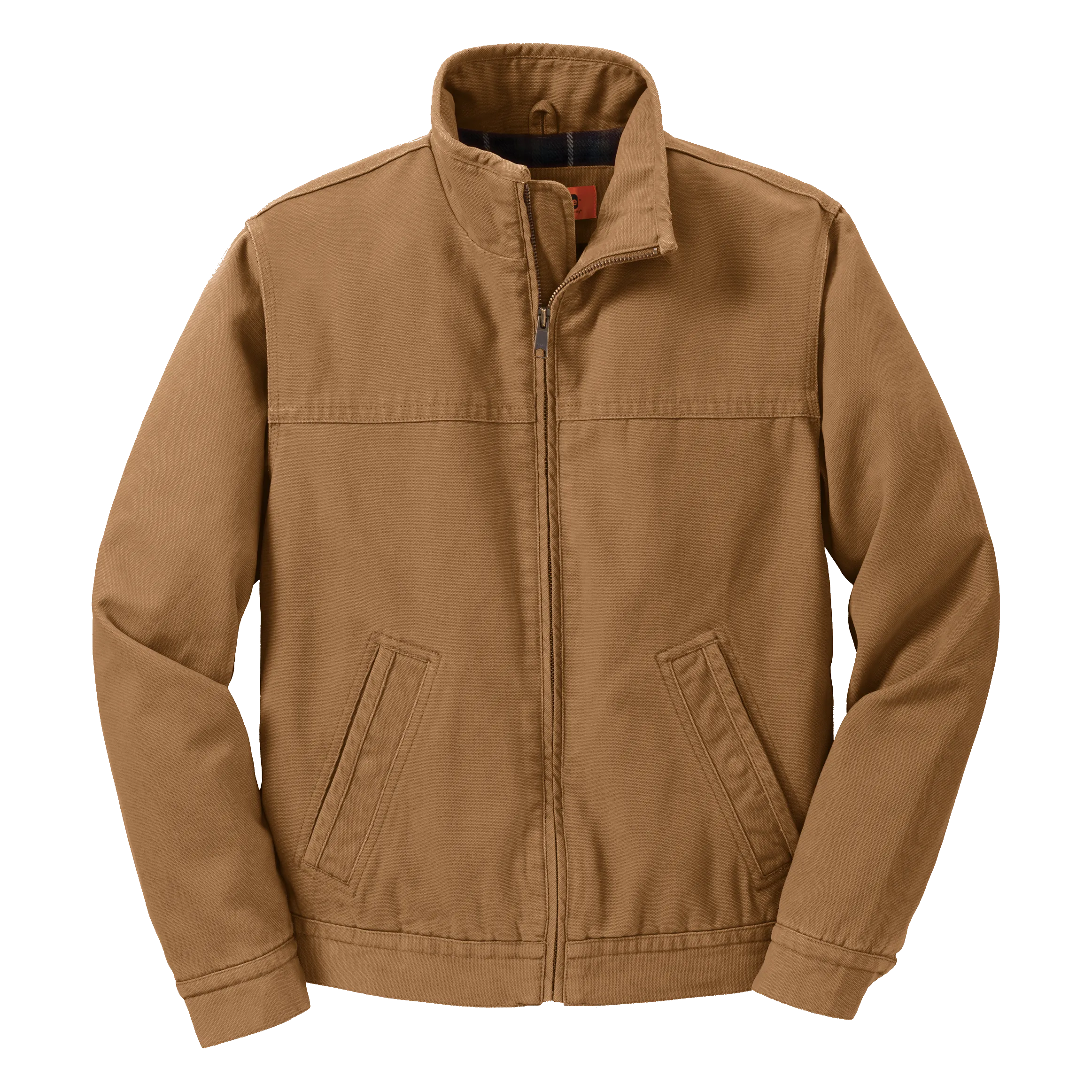 A1541 Mens Washed Duck Cloth Flannel-Lined Work Jacket
