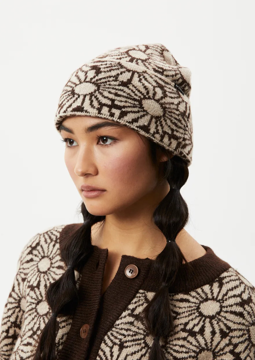 AFENDS Dandy Floral Knit Beanie