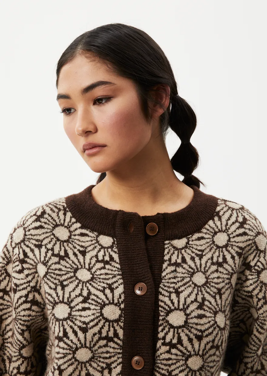 AFENDS Dandy Floral Knitted Cardigan