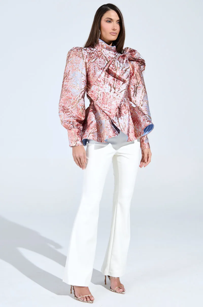 ANTIQUE BROCADE BOW TOP