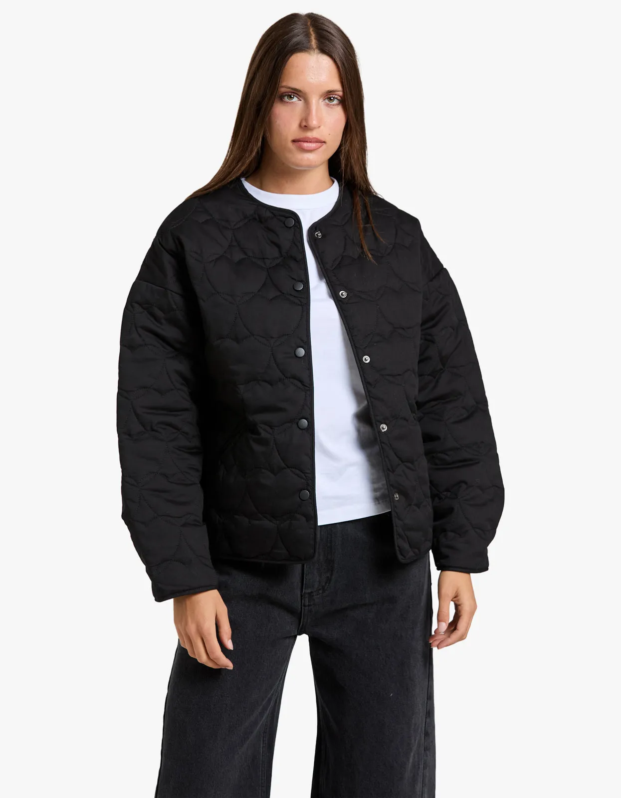 Ava Quilted Jacket - Black