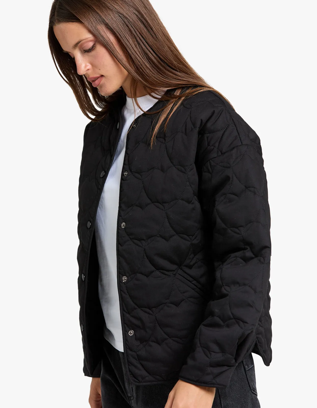Ava Quilted Jacket - Black