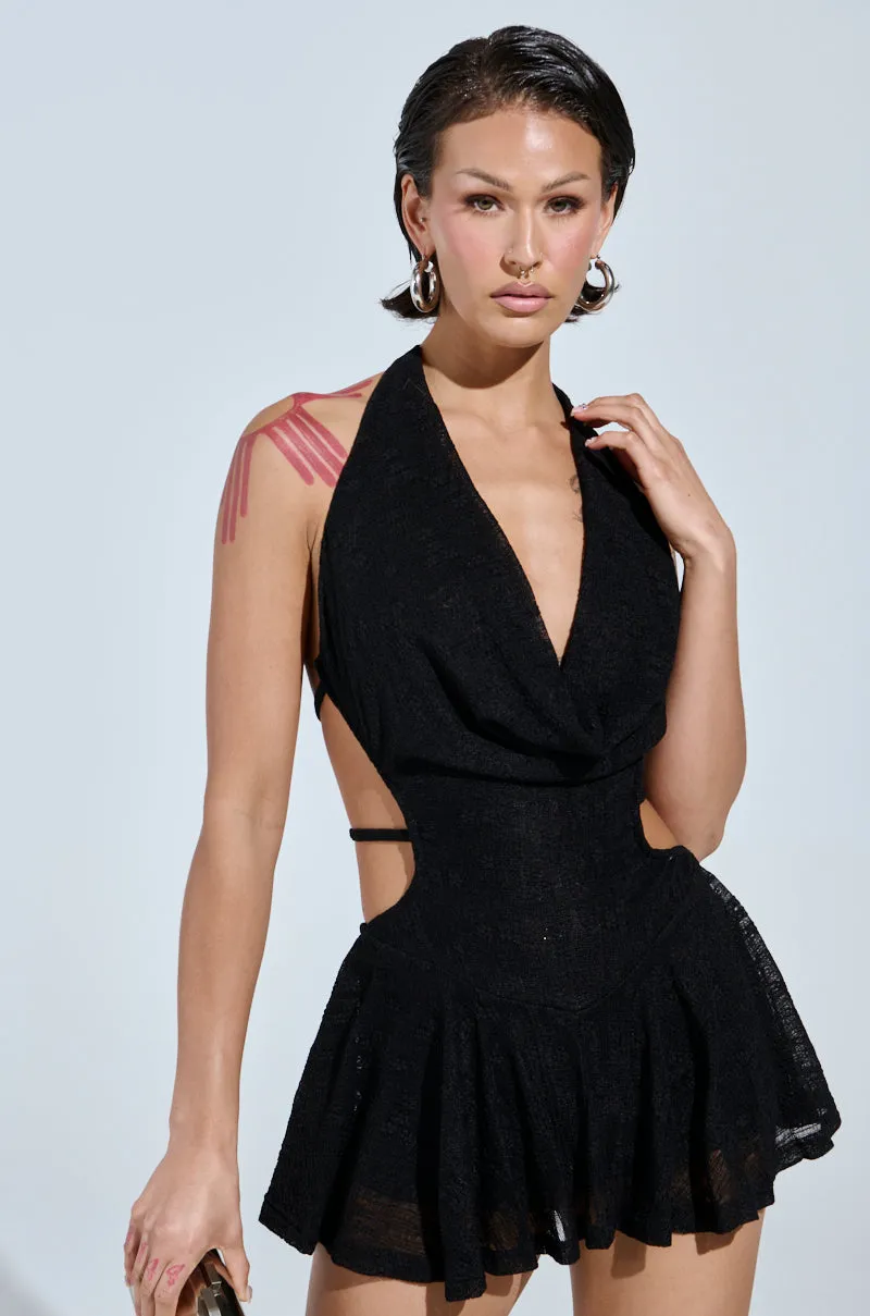 BACK IT UP SLINKY MINI DRESS
