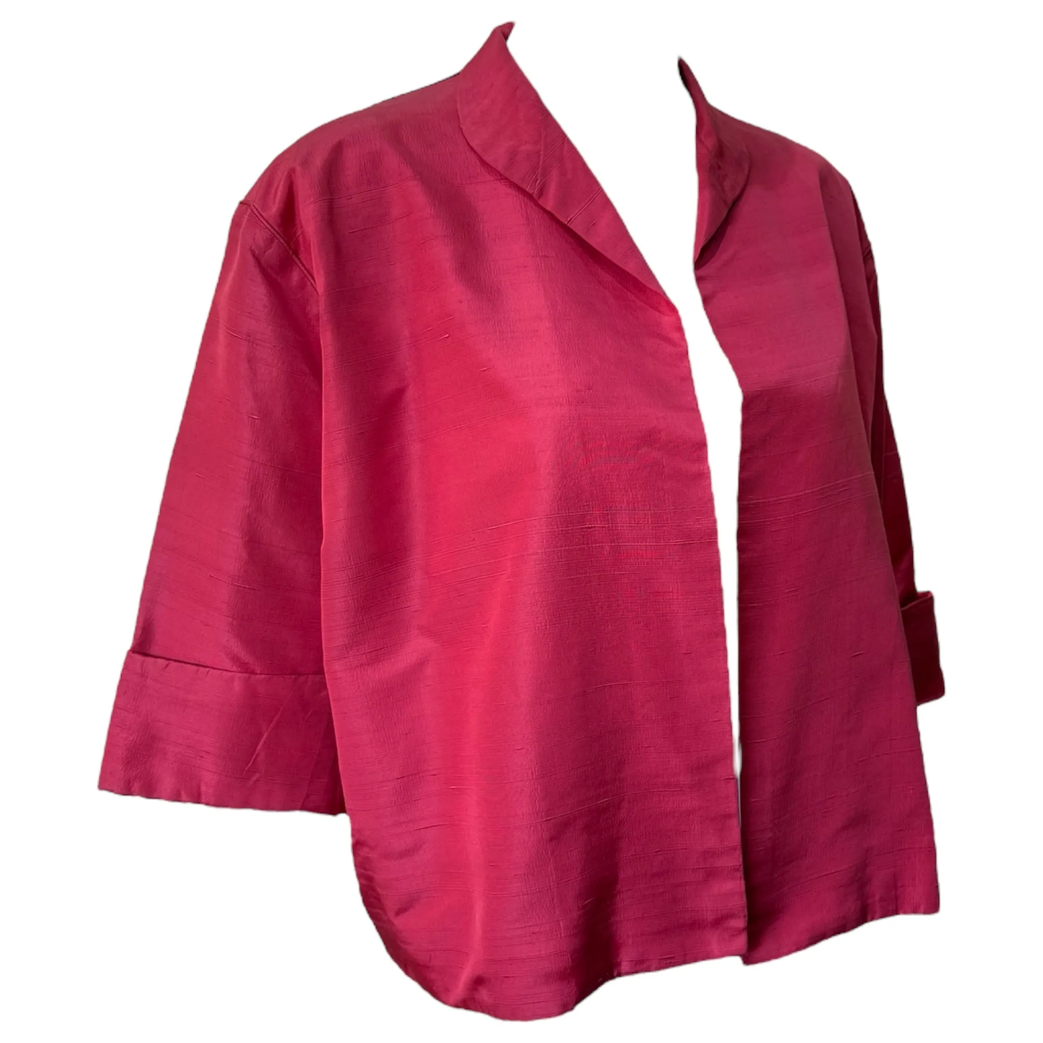 Balenciaga Haute Couture Early 1960's Red Swing Bolero Jacket