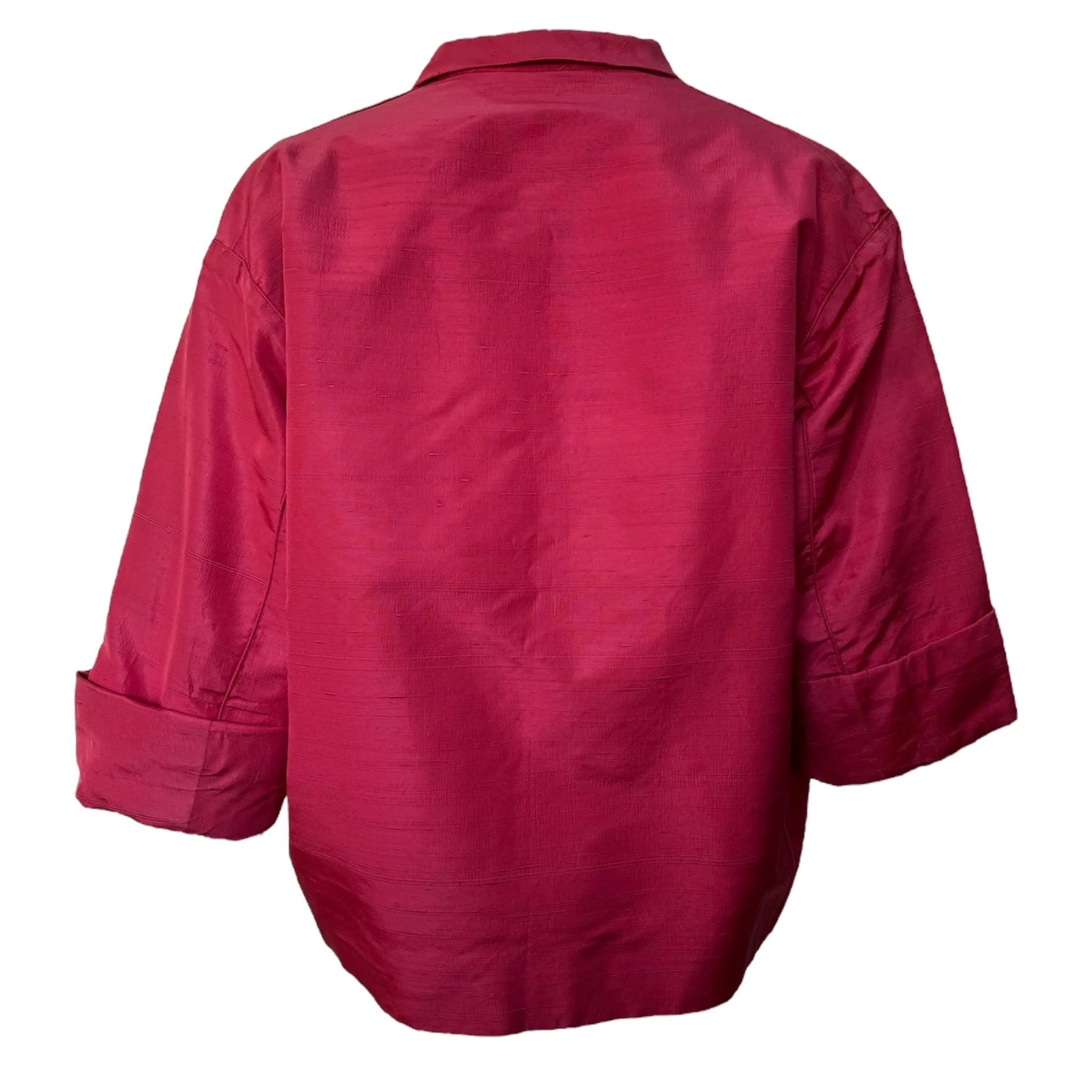 Balenciaga Haute Couture Early 1960's Red Swing Bolero Jacket