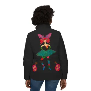 Ballerina Babe (Lia and her Circus Dogs)  Women’s Puffer Jacket