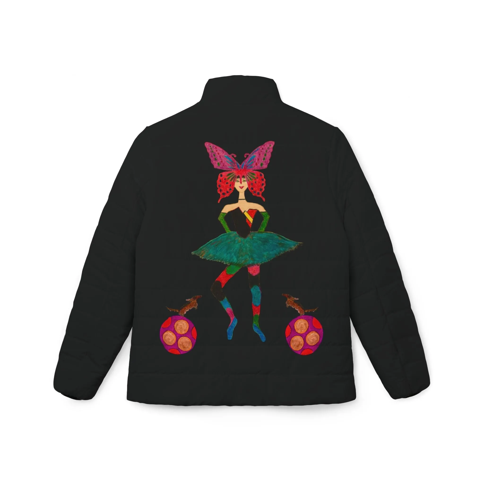 Ballerina Babe (Lia and her Circus Dogs)  Women’s Puffer Jacket