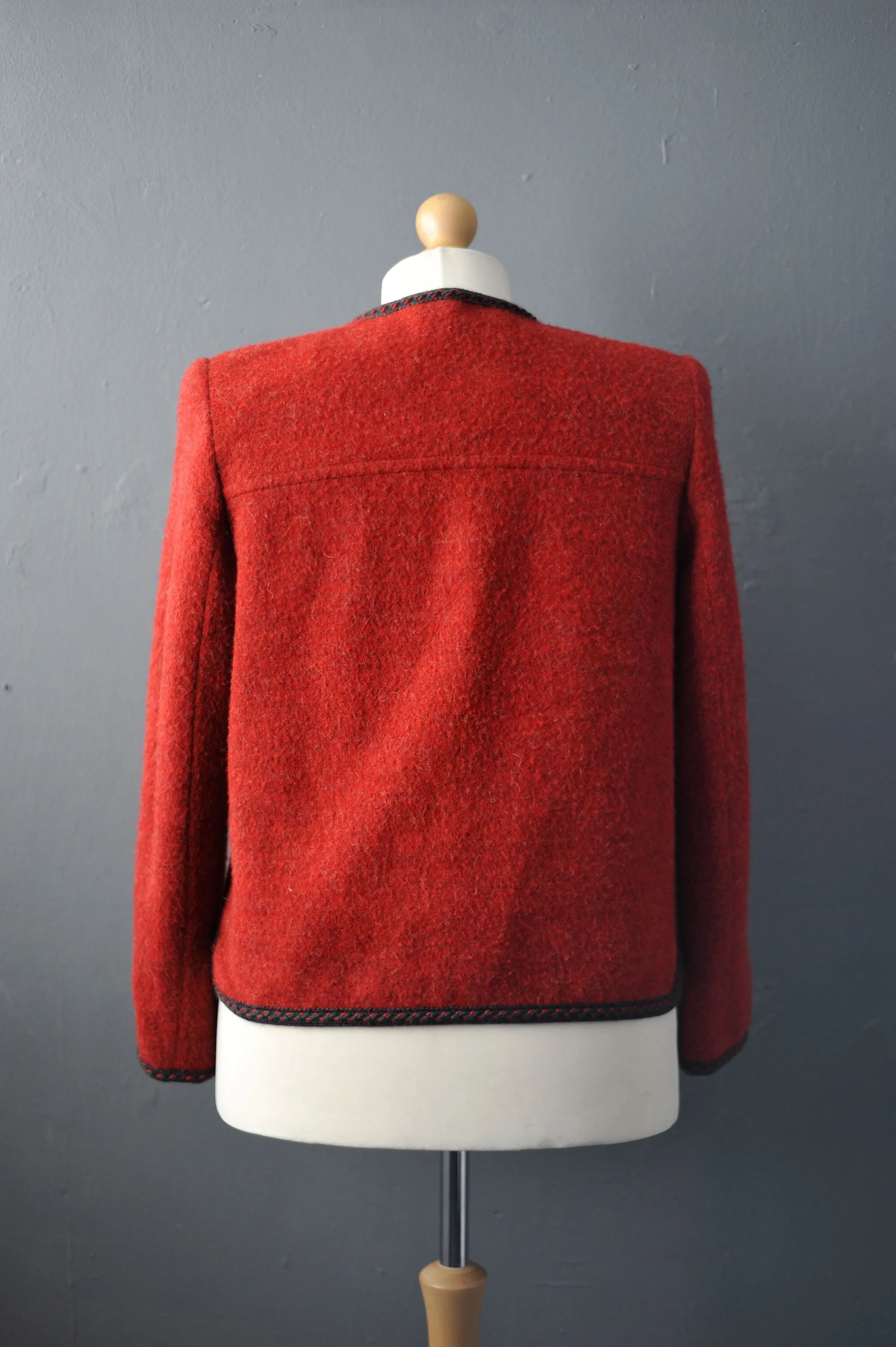 Bavarian Alpine Blazer by M&G, Oktoberfest Trachten Jacket with Edelweiss Flower, Size Medium