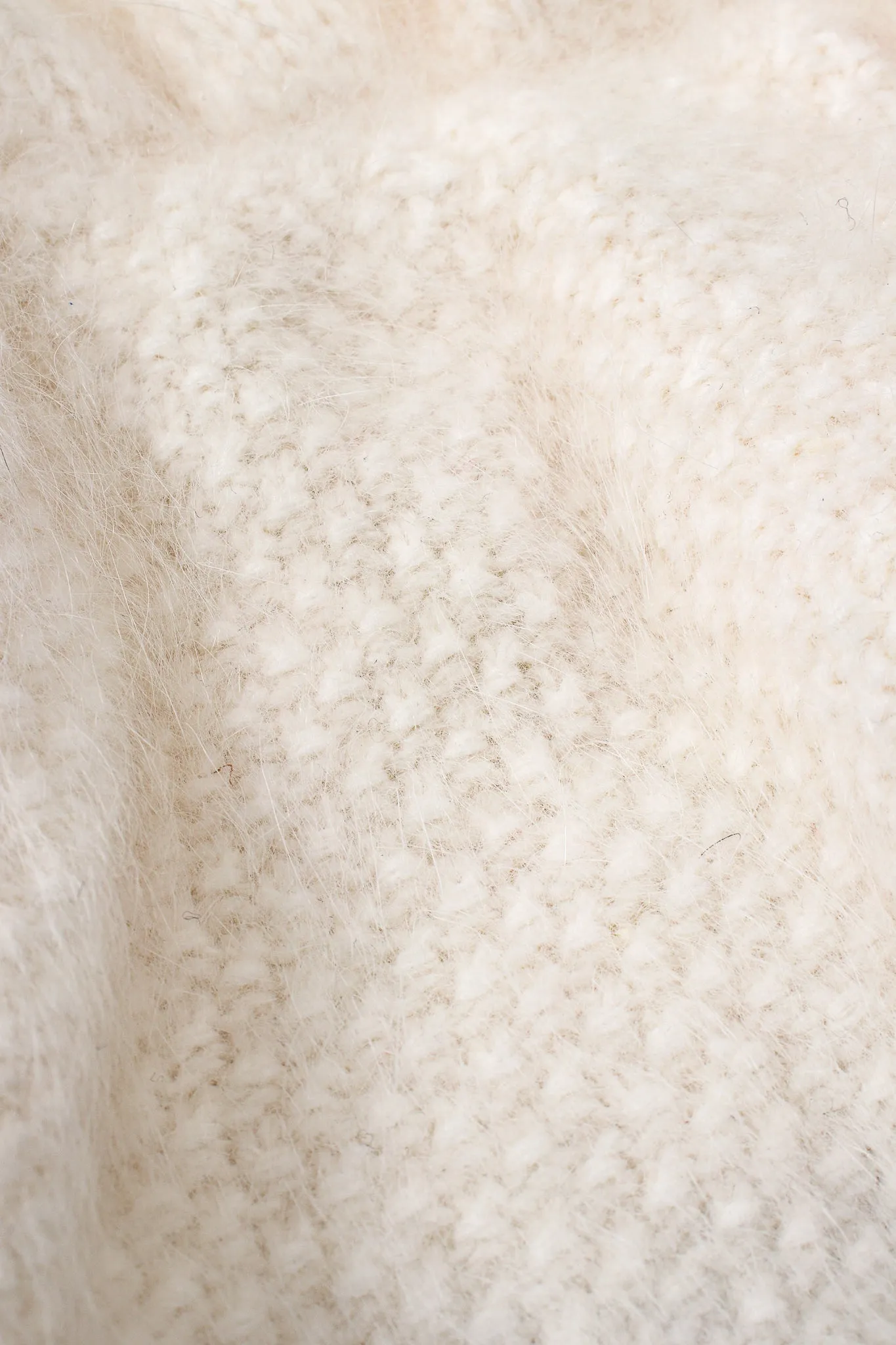 Beaded Lace Angora Sweater