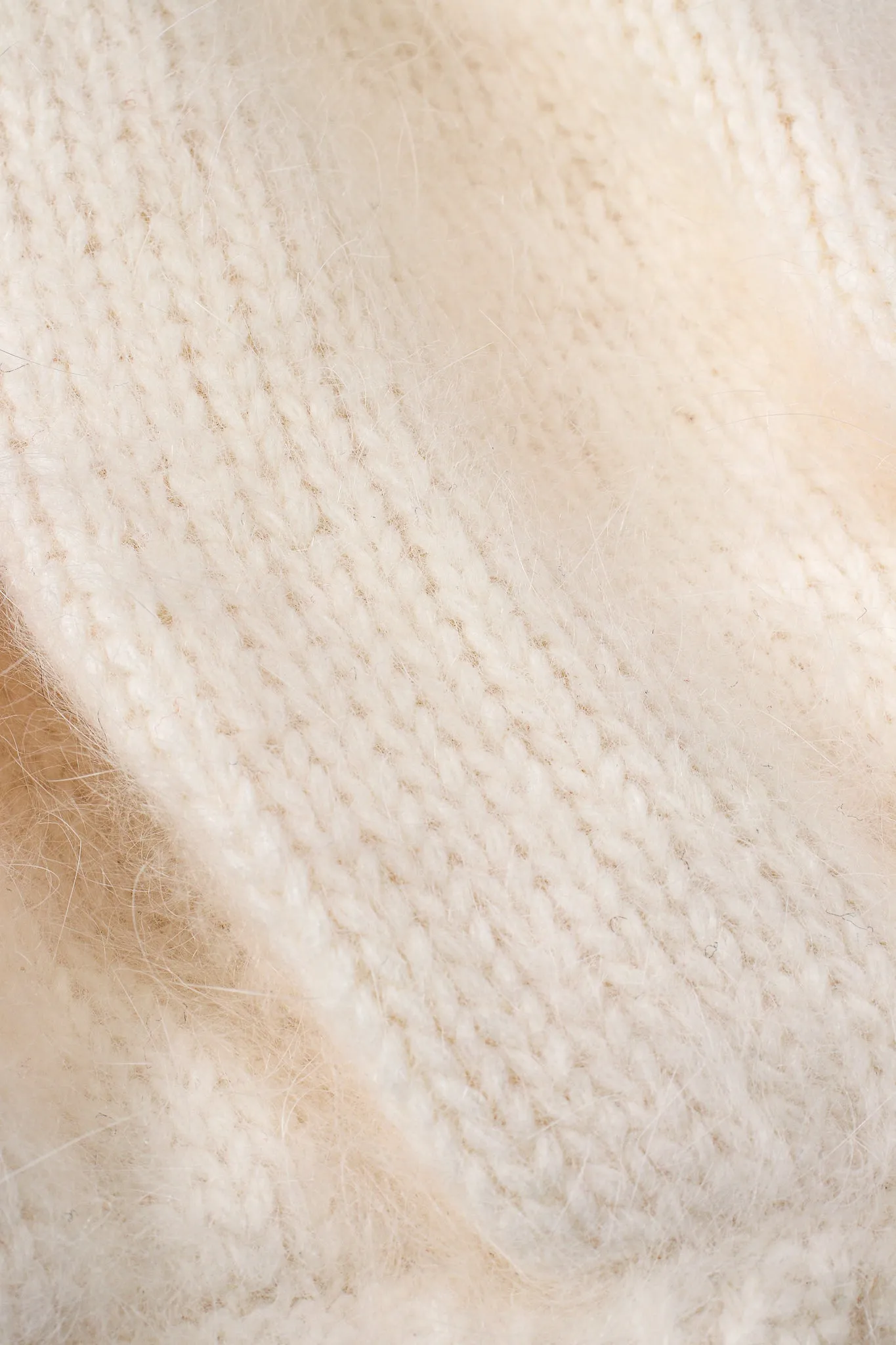 Beaded Lace Angora Sweater