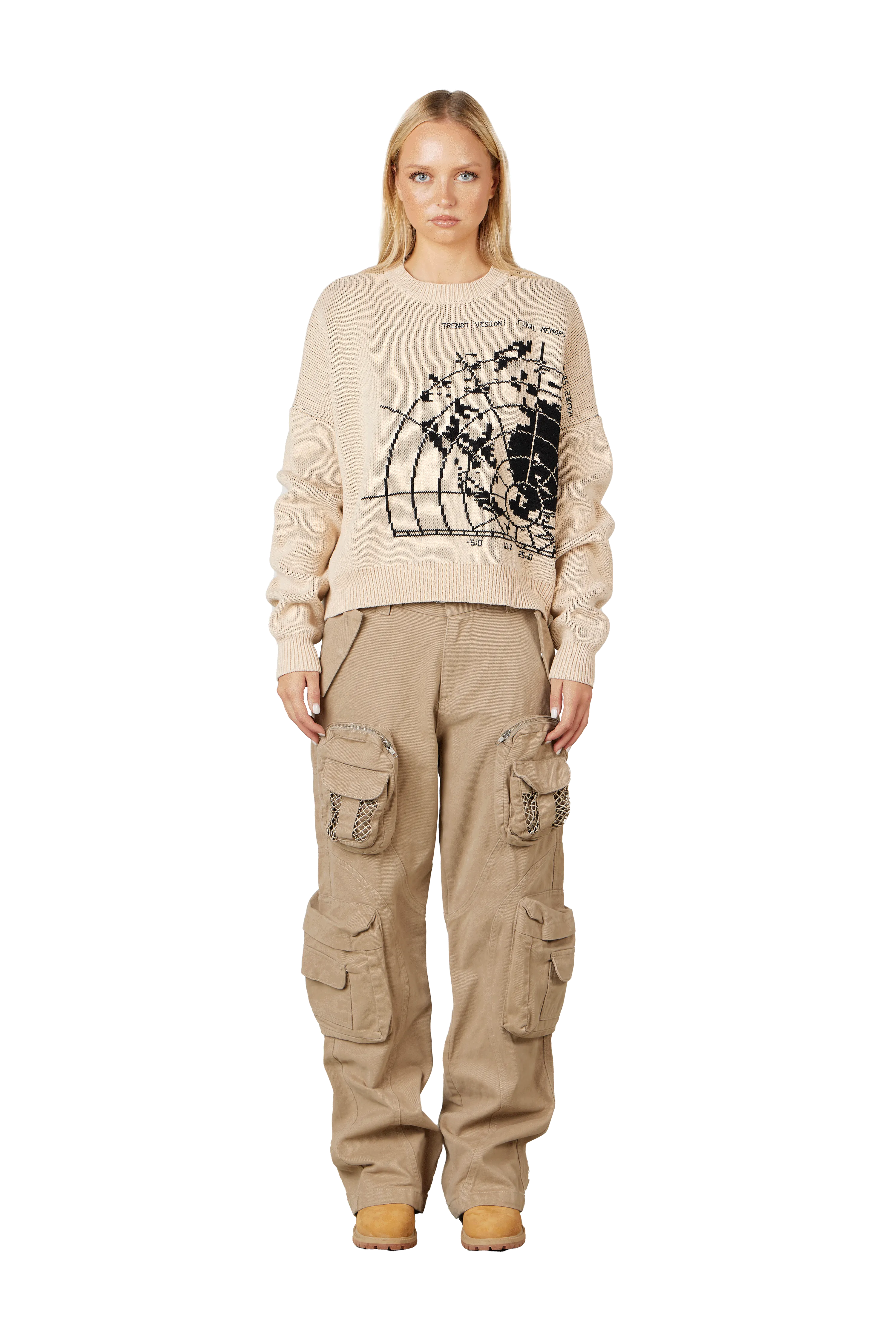 Beige Radar Knit