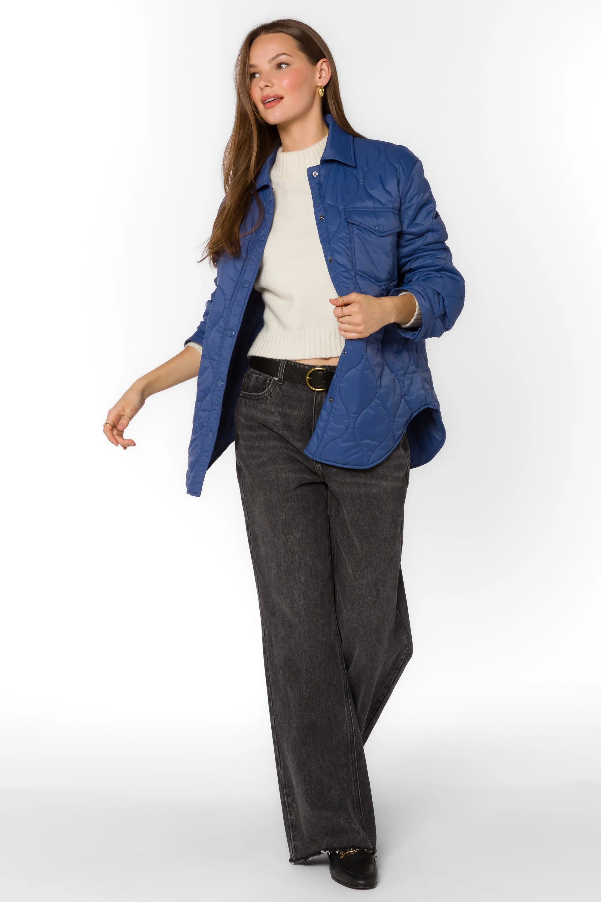 Bella Deep Cobalt Puffer Jacket