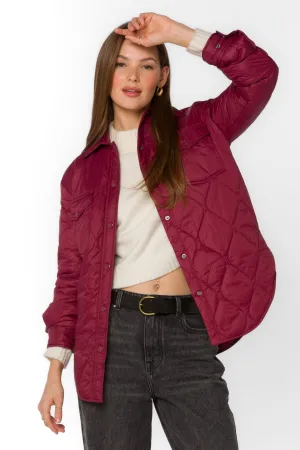 Bella Wine Puffer Jacket