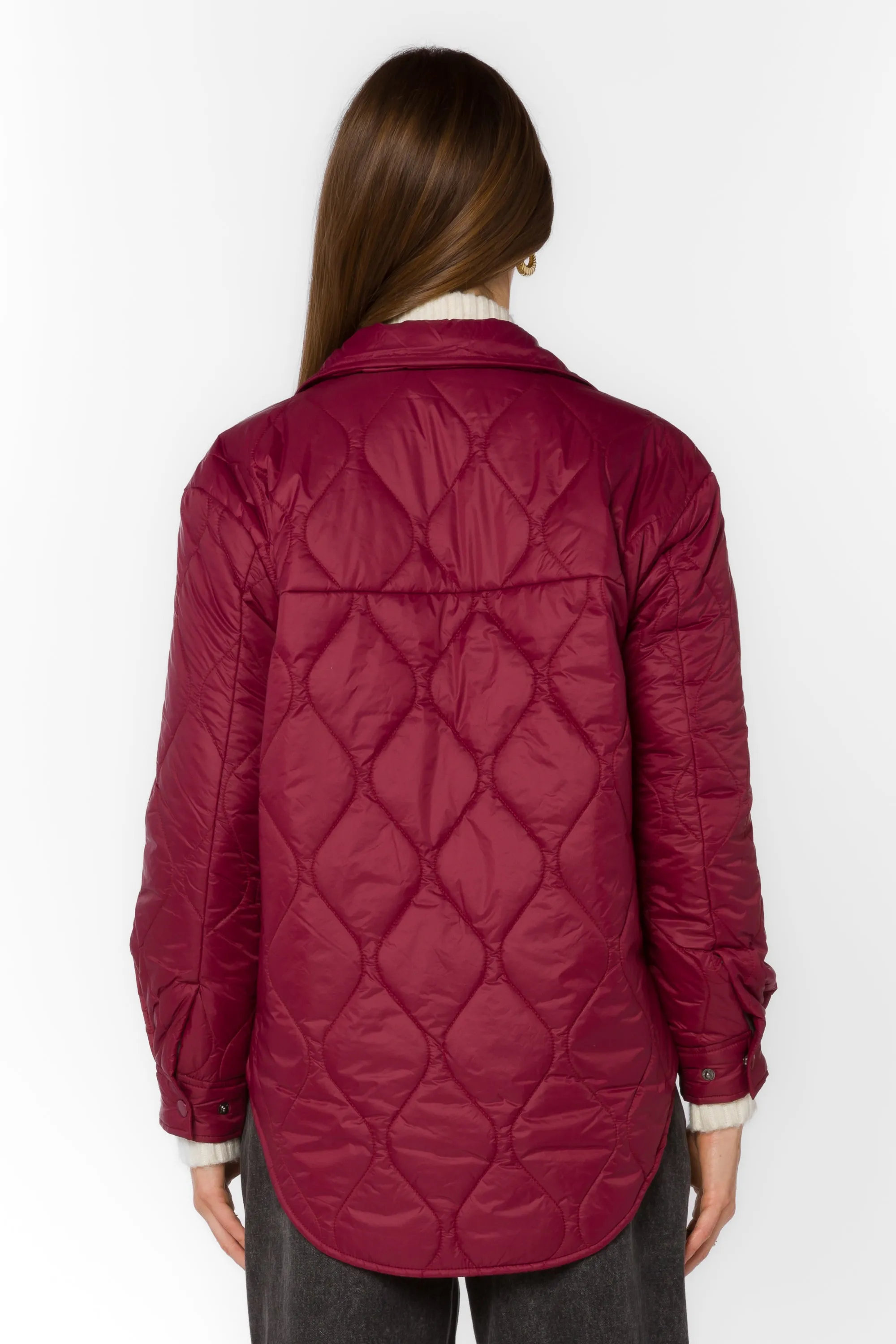 Bella Wine Puffer Jacket