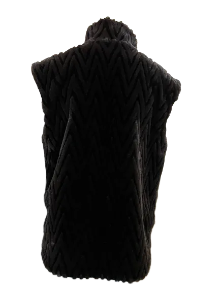 Bellessa Brown Fuzzy Vest