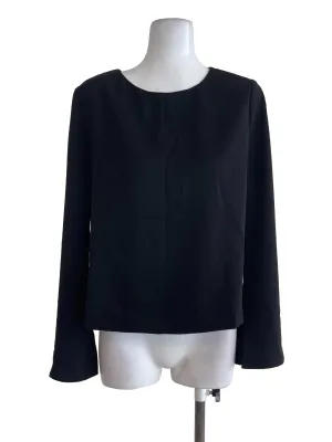 Black Cape Sleeves Blouse