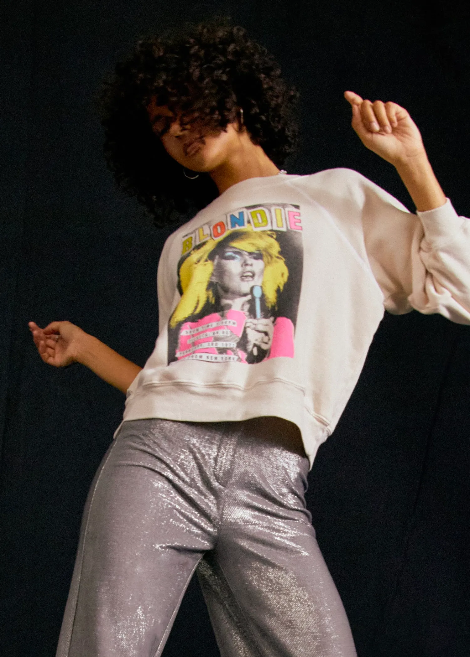 Blondie Showtime Raglan Crew Sweatshirt