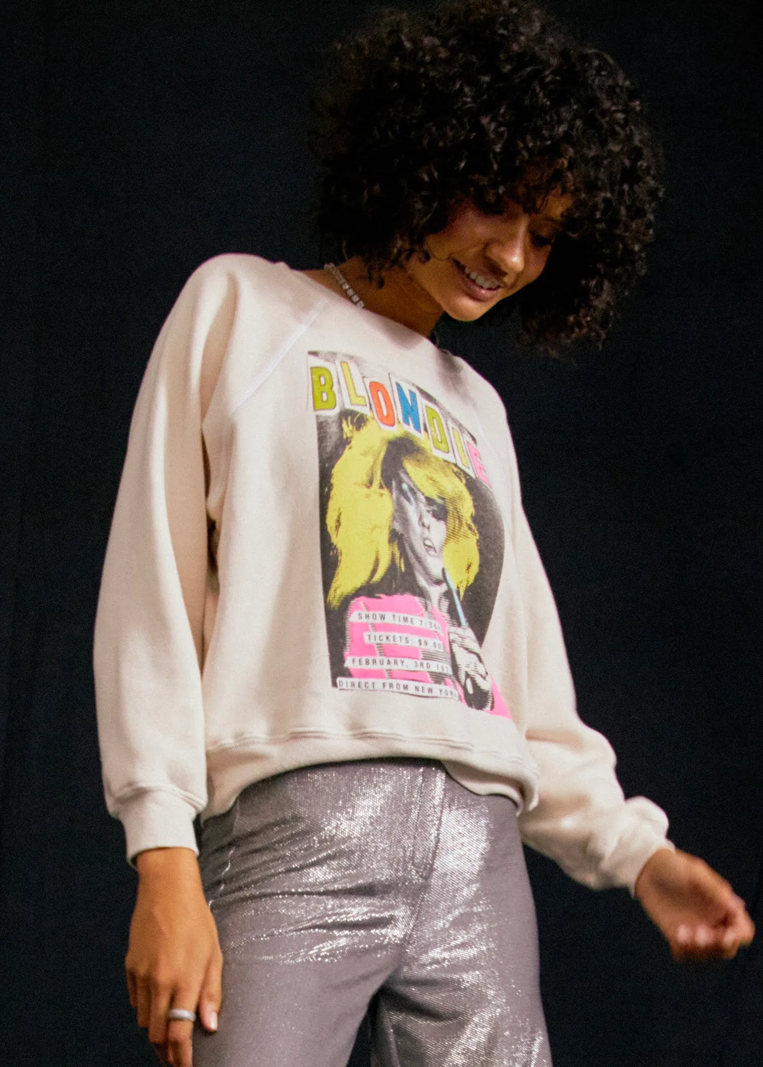 Blondie Showtime Raglan Crew Sweatshirt
