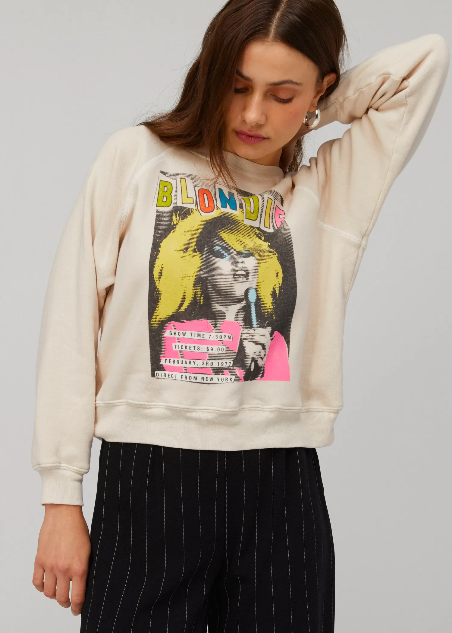 Blondie Showtime Raglan Crew Sweatshirt