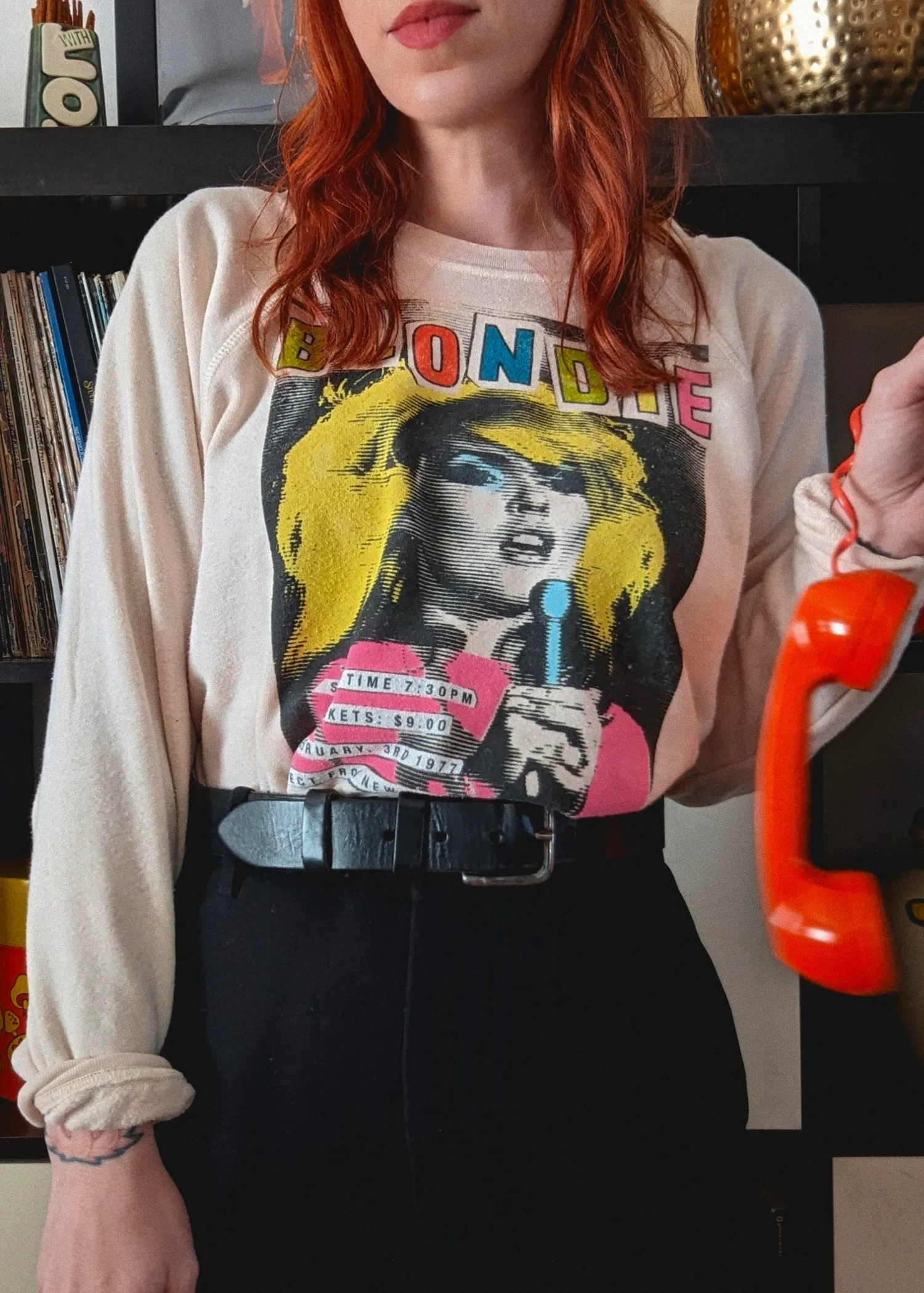 Blondie Showtime Raglan Crew Sweatshirt