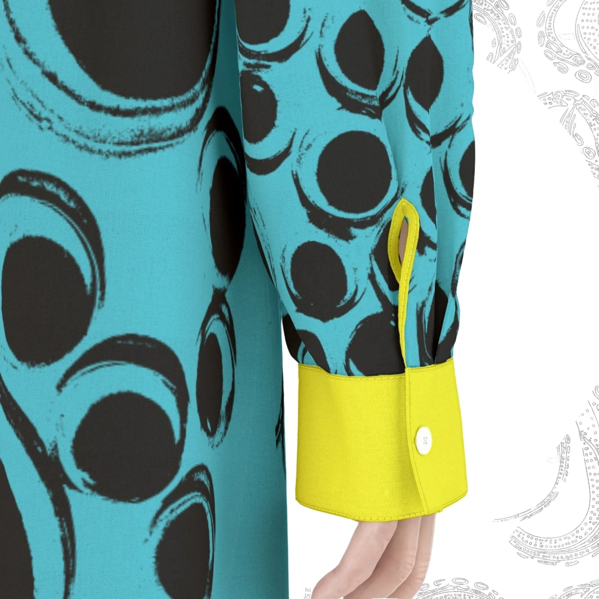 Blue Googly Eye Drip Dress