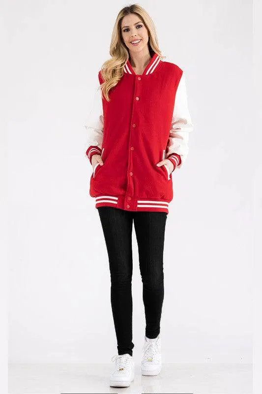 Boyfriend OverSize Letteman Jacket