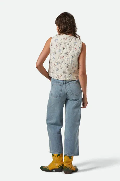 BRIXTON W FIELD FLORAL QUILTED VEST