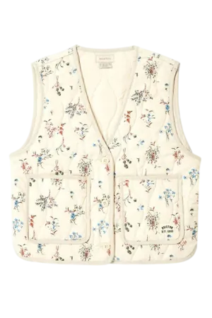 BRIXTON W FIELD FLORAL QUILTED VEST