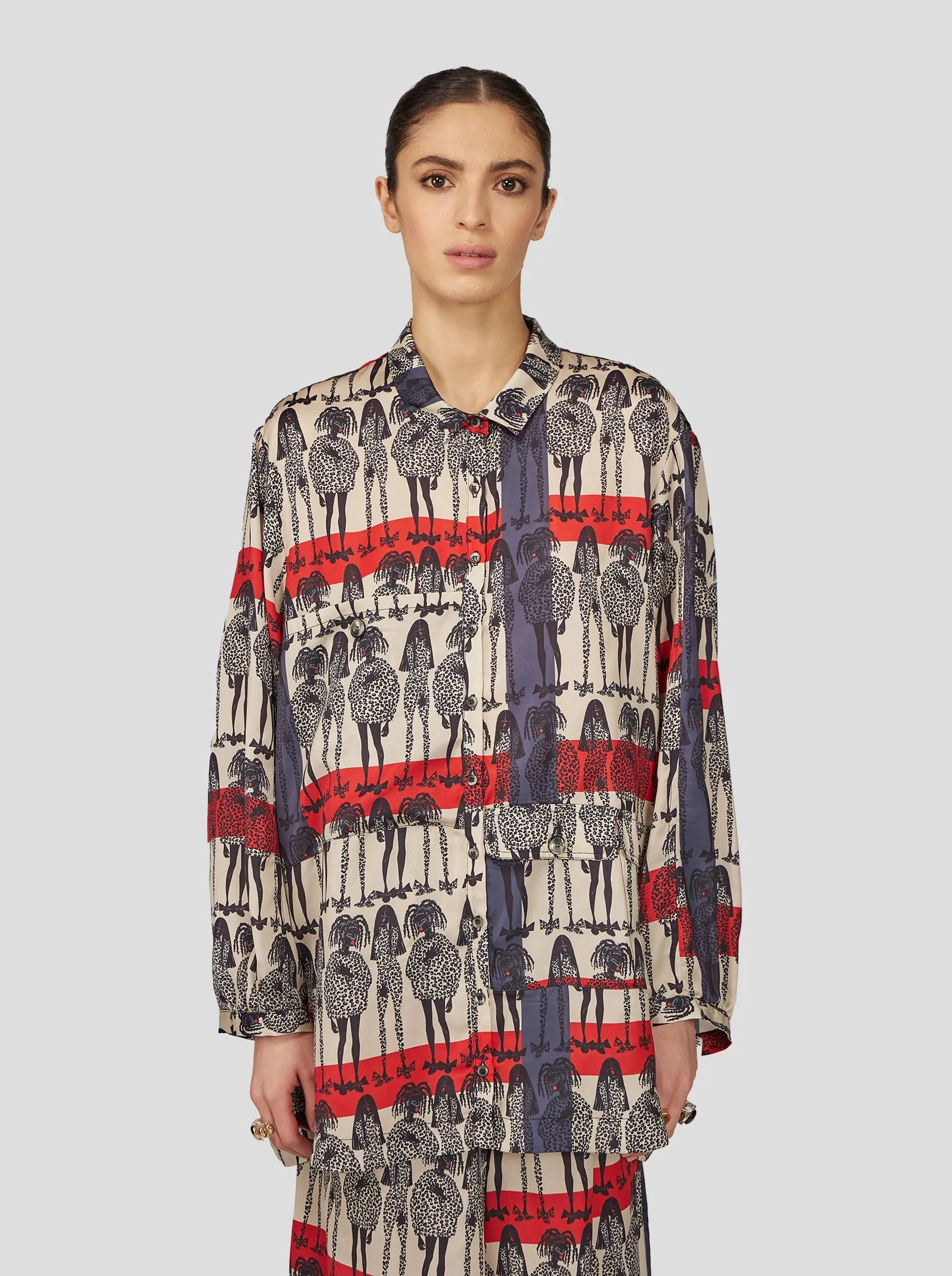 Buffalo Long Shirt in Rift Print
