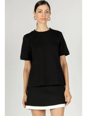 Butter Modal Round Neck Tee-  Black
