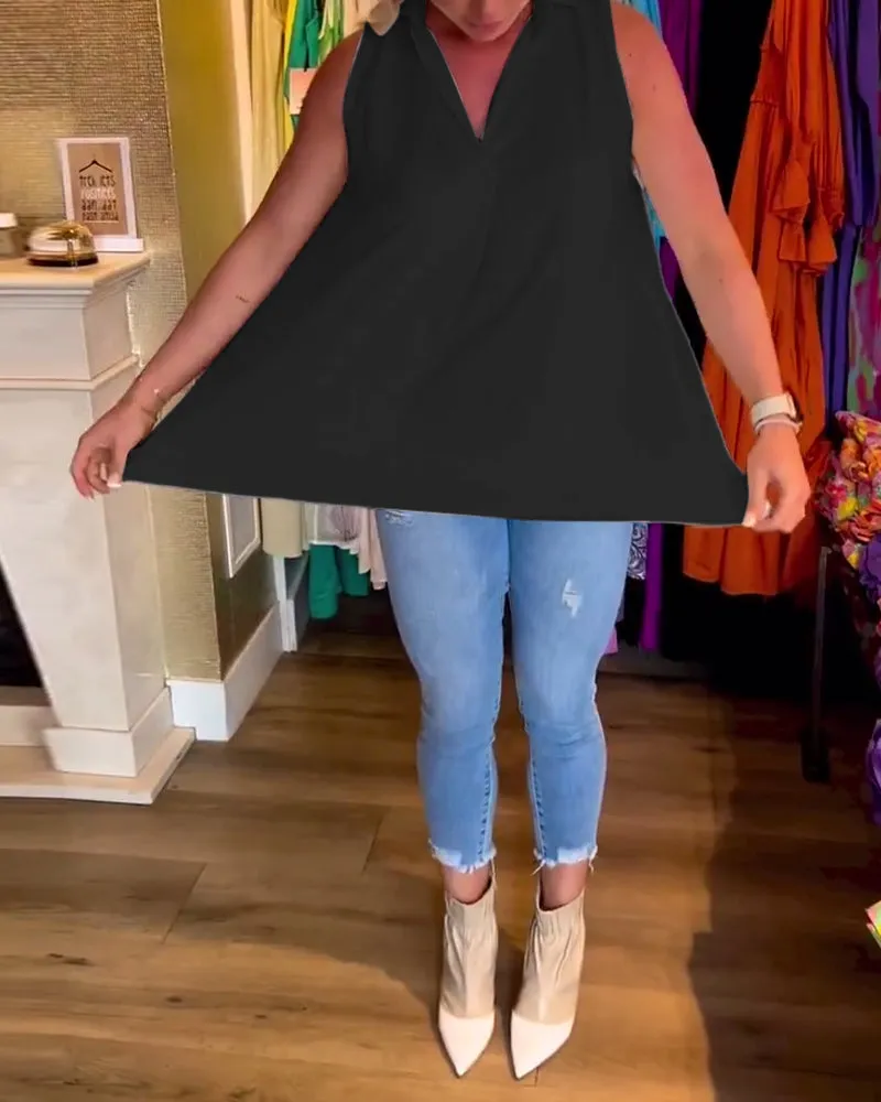 Calyx™ - Elegant V-neck Top