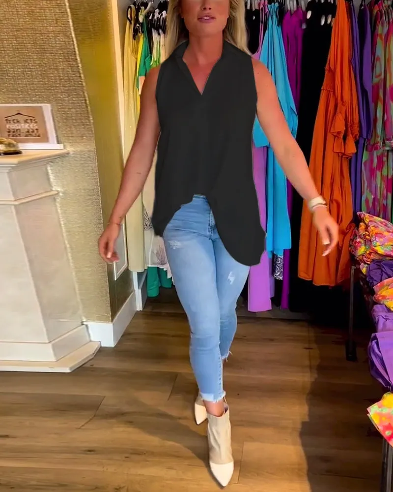 Calyx™ - Elegant V-neck Top
