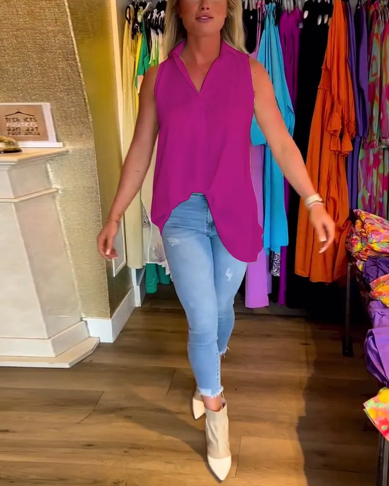 Calyx™ - Elegant V-neck Top