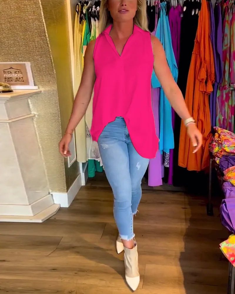 Calyx™ - Elegant V-neck Top