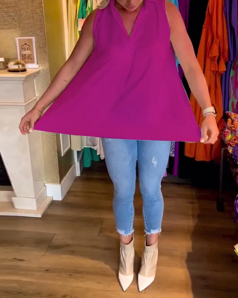 Calyx™ - Elegant V-neck Top