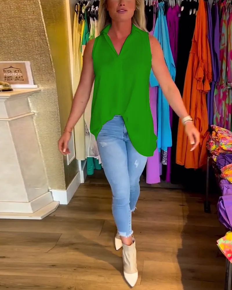 Calyx™ - Elegant V-neck Top