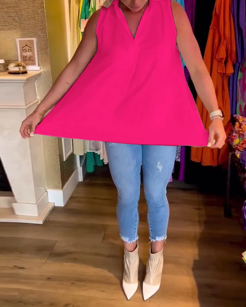 Calyx™ - Elegant V-neck Top