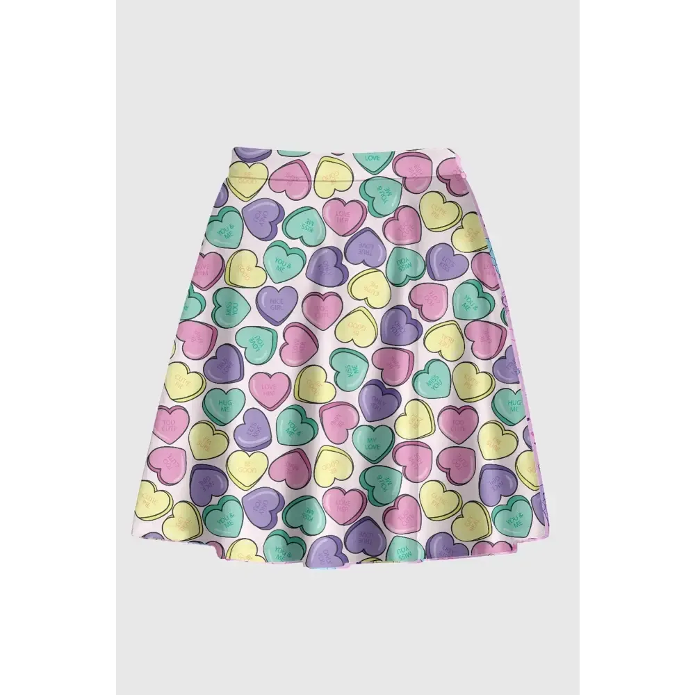 Candy Heart Skirt for Y2K Style Lovers