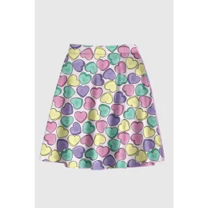 Candy Heart Skirt for Y2K Style Lovers
