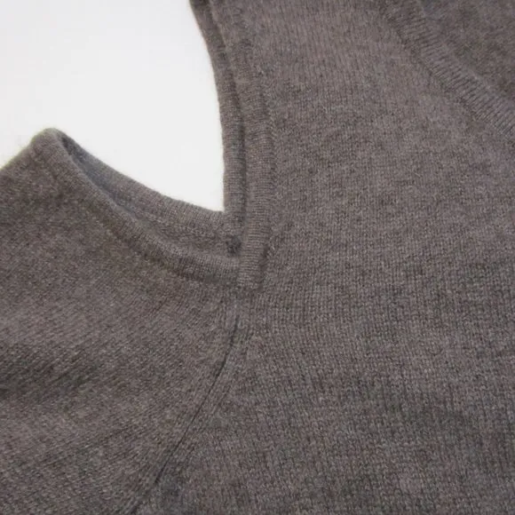 CASHMERE Cold Open Shoulders Pullover Knit Sweater Cuddly