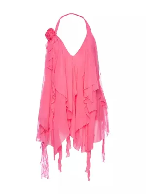 Caspian Silk Chiffon Dress