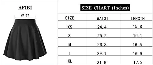 Casual Flared Skater Skirt for Women