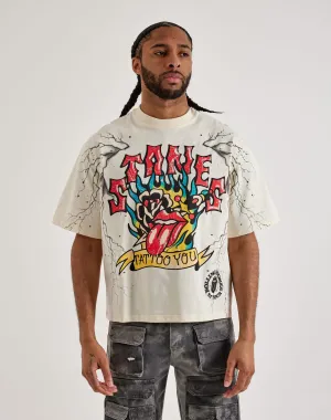 Central Mills Rolling Stones Cropped Tee