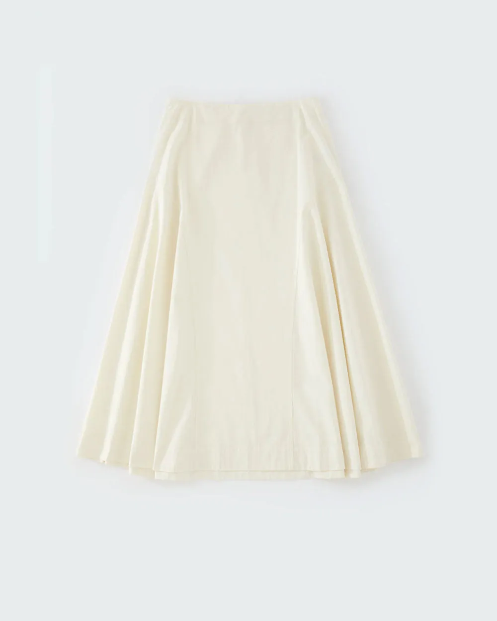 Centro - Side Peplum Skirt - Parchment