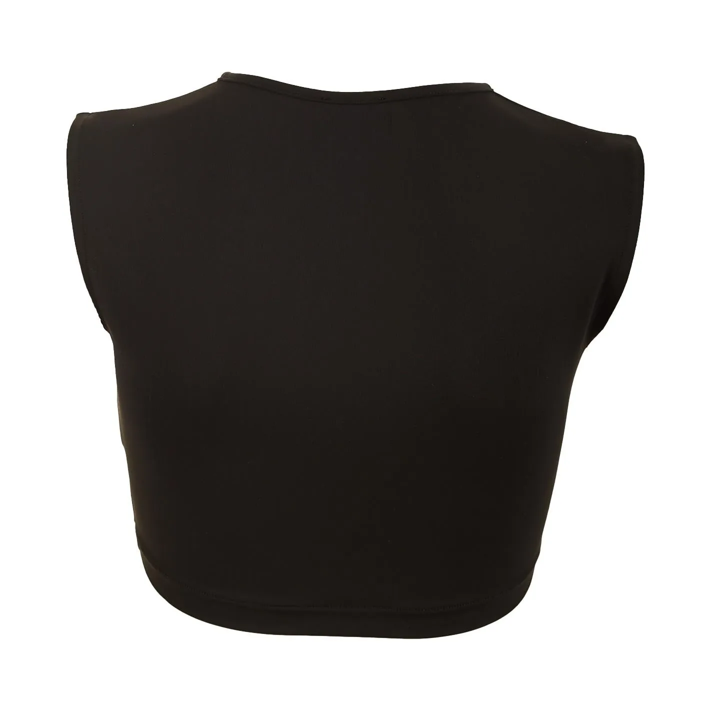 Chanel Black Logo Cropped Tank