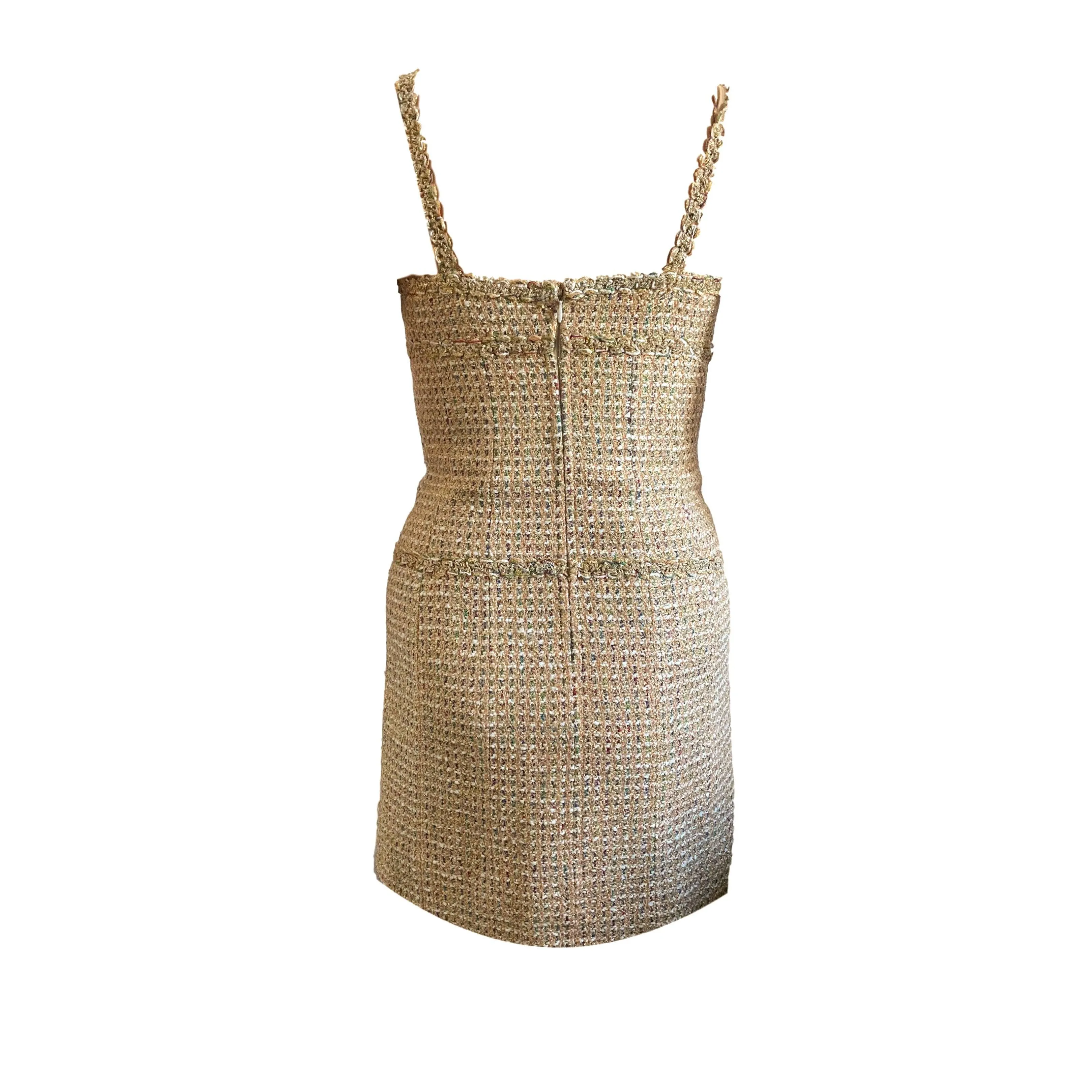 Chanel Cream Cropped Dress Set
